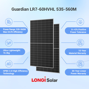 Paneles Solares Longi de Vidrio Simple, 550 Watts, 535 Watts, 540 Watts, Paneles Solares HPBC Mono - Product Image 3