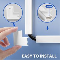 Goulotte de câble en PVC 10x20mm 10x15mm Conduits de câblage ronds et fendus en plastique et en caoutchouc