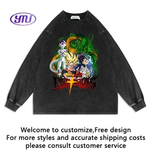 Felpa Unisex Premium in Cotone a Maniche Lunghe con Stampa <span class=keywords><strong>Anime</strong></span>, Collo Tondo, Stile Vintage Lavato, per Bambini - Product Image 4