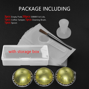 1 jeu de joints en feuille réutilisables 59mm inviolables et brosses compatibles avec les filtres à <span class=keywords><strong>capsules</strong></span> de café Vertuoline <span class=keywords><strong>Vertuo</strong></span> Espresso Maker - Product Image 6