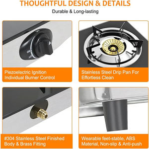 Certificazione <span class=keywords><strong>SASO</strong></span> Superficie di Vetro Temperato Materiale e 2 No. Di Bruciatore A <span class=keywords><strong>Gas</strong></span> Fornello A <span class=keywords><strong>Gas</strong></span> Stufa - Product Image 4