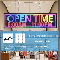 Pantalla de señales digitales LED para exteriores Control WiFi con señal LED de desplazamiento de alto brillo programable para tablero de negocios de tienda