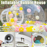 Tente bulle gonflable transparente, imperméable, en PVC, pour l'extérieur, avec souffleur, pour le camping, les fêtes de jardin, les expositions