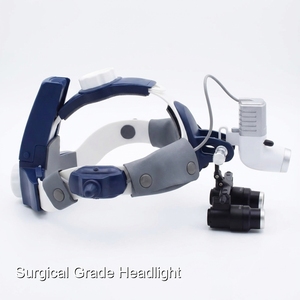 Système de lampe frontale médicale dentaire ergonomique Keling avec compatibilité universelle des loupes - Product Image 1