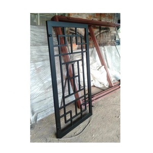 <span class=keywords><strong>Entrada</strong></span> casas <span class=keywords><strong>Exterior</strong></span> decorativo Metal personalizado acero seguridad MARCO <span class=keywords><strong>DE</strong></span> Metal doble acristalamiento ventana rotura térmica parrilla Bar - Product Image 5