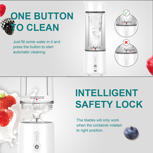 2024 Đen Thứ Sáu món quà cá nhân xách tay máy xay sinh tố Máy ép trái cây 500ml 6 lưỡi thép không gỉ USB sạc điện máy xay sinh tố Máy ép trái cây - Product Image 3