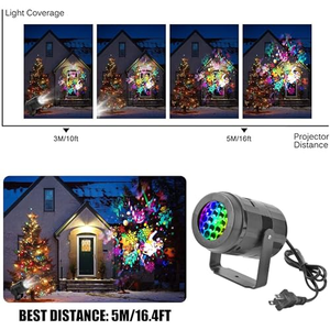 Proyector de Luz Navideño para Interiores y Exteriores, Luces LED de Copos de Nieve para Decoración Navideña - Product Image 2