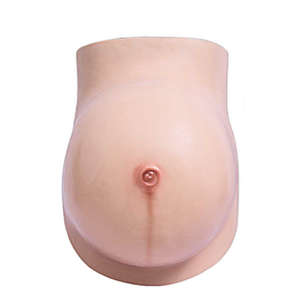 Accessoires de tournage de <span class=keywords><strong>Film</strong></span> Artificielle Haute Simulation Silicone Mère Grossesse Ventre Avec Nombril Naturel Pour Cosplay Mascarade - Product Image 2