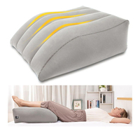 Vente en gros d'oreillers d'élévation de jambe multifonctions personnalisés Mart Oreillers de jambe gonflables pour gonfler Oreiller compensé portable