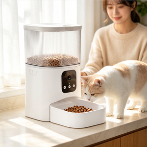 Comedero Automático para Mascotas con Cámara, Dispensador de Comida Inteligente con Cámara, Gran Capacidad - Product Image 1