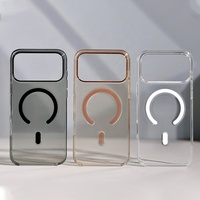 Étui de téléphone magnétique ultra fin de luxe JOYPORODO C003 pour iPhone 12 13 14 15 16 17 18 Pro Max, coque de protection transparente antichoc