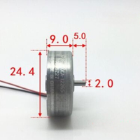 Mabuchi Moteur RF-400CA-12265 D/V 5.9 Mini Moteur à Broche Ronde Mince DC 3V-6V 11500RPM Haute Vitesse pour Voiture AV CD DVD Player