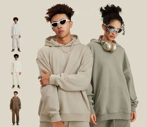 H5414 <b>Hoodies</b> Manufacturer Custom High Quality French Terry Liner No <b>String</b> <b>Hoodies</b> Oversized Unisex <b>Hoodies</b> - Product Image 3