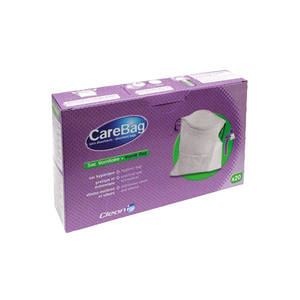 Wegwerpbaar draagbaar misselijkheidszakje met ritssluiting en diepdruk voor op reis - Product Image 6