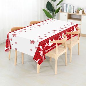 Nappe <span class=keywords><strong>de</strong></span> <span class=keywords><strong>table</strong></span> rectangulaire jetable en plastique pour Noël, motif sapin <span class=keywords><strong>de</strong></span> Noël, pour décorations <span class=keywords><strong>de</strong></span> fête et fournitures <span class=keywords><strong>de</strong></span> fête - Product Image 4