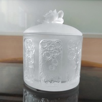 Pot à bonbons en cristal Liuli classique personnalisé avec conservation de la fraîcheur, rangement multifonctionnel pour la cuisine, design vintage