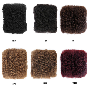 <span class=keywords><strong>Extensiones</strong></span> de Cabello Humano 100% Afro Kinky, Sin Nudos, para Trenzas <span class=keywords><strong>Micro</strong></span> Twist, de 8 a 16 Pulgadas, 50g, para Rastas <span class=keywords><strong>Micro</strong></span> Twist - Product Image 5