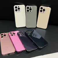 Casing Ponsel Kaca Temper Anti Gores Glossy Untuk IPhone 17 16 15 14 13 12 11 Pro Max Pelindung Lensa Hard Back Cover Funda