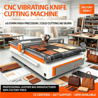 Máquina de Corte CNC con Cuchilla Vibratoria Oscilante 1325, Precio de Fábrica, Máquina Router CNC para Cortar Cuero