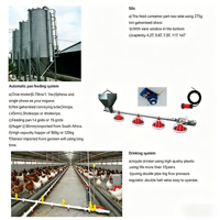 Línea de Bebederos de Tetina para Pollos, Sistema Automático de Alimentación para Aves de Corral, Comedero Tipo Bandeja para Gallineros
