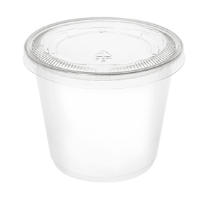 5,5 oz 160ml desechables comida rápida pequeños vasos de plástico con tapas para llevar salsa condimentos contenedores - Product Image 2