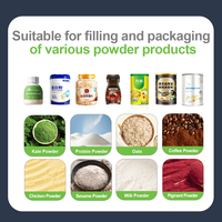 Machine de remplissage et d'étiquetage de lait en poudre de noix de coco, ligne de mise en conserve automatique pour poudre d'épices, Offre Spéciale