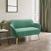 Canapé pouf d'intérieur au design moderne pour salon Vente en gros Paresseux Fauteuil inclinable tufté en daim vert pour loisir