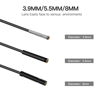Endoscope portatif P60, écran de 2.4 pouces, câble de 5m, caméra d'inspection de véhicule, Pipeline d'égout, Endoscope industriel