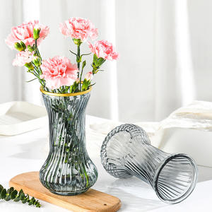 फैशन शैली Centerpiece ग्लास सजावटी रंगीन स्पष्ट गिलास फूल गुलदस्ते/घर की सजावट के लिए कांच <span class=keywords><strong>Vases</strong></span> - Product Image 2