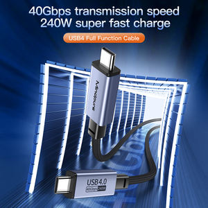 Mindpure USB4 Kabel Gegevensoverdracht 5A 240W USB-C PD Thunderbolt4 USB3.2 USB Thunderbolt <span class=keywords><strong>3</strong></span> 4 Kabel 8K Video 40Gbps voor iPhone 15 - Product Image 3