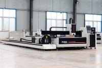 Machine de découpe laser à fibre CNC 4 axes DF4015GL 6000W pour tôles et tubes métalliques, système de contrôle Cypcut pour tête de découpe Yaskawa