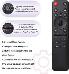 Télécommande vocale magique AKB76046602 MR25GA utilisée pour la télécommande <span class=keywords><strong>LG</strong></span> 2025 <span class=keywords><strong>TV</strong></span> OLED G5 C5 B5 Series <span class=keywords><strong>QNED</strong></span> 92A 85A 80A Series UA77 - Product Image 5