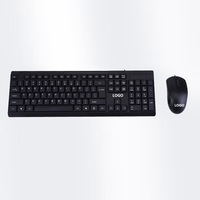 Kit clavier souris USB pour PC claviers de bureau filaires souris d'ordinateur bureau ordinateur portable noir OEM clavier souris d'ordinateur
