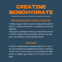 Créatine monohydrate de qualité professionnelle - Sans additifs, se dissout facilement, favorise la construction de masse musculaire maigre