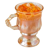 Handgemachte Kaffeeduft-Sojawachskerze in Tassenform - Perfektes Geschenk für Gastgeberinnen, Partyfavors und Stimmungscreations