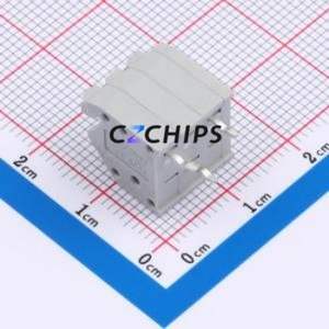 MX250-3.5-03P-A-GY01-Cu-A Spring Terminal Block Through hole Component (THT),P=3.5mm Connector 1x3P 3.5mm Gray Through Hole - Product Image 2