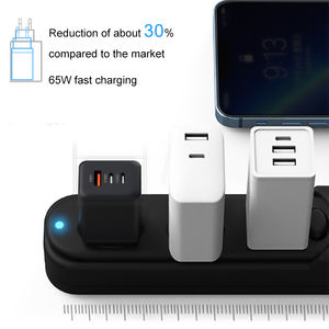 Adaptador de carga rápida multifunción portátil OEM ODM de 65w, cargador de pared tipo 2 AC, cargador USB inteligente para teléfono móvil. - Product Image 4