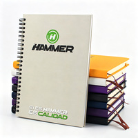 Promotion : Carnet à spirale personnalisé A4, A5, A6, couverture rigide, pour bureau, étudiants, journal, agenda