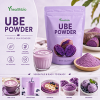 Approvisionnement en gros 1 KG Poudre d'extrait d'igname sauvage 100% pure et naturelle, Poudre d'igname violette UBE