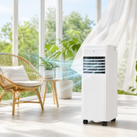 Climatiseur portable 3 en 1, 11000 BTU ASHRAE 7200 SACC DOE 110V 60Hz, climatiseur mobile domestique avec télécommande