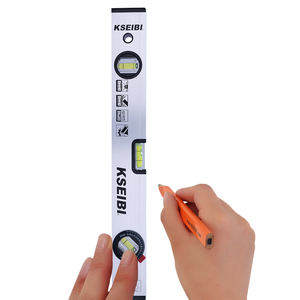 Üç flakon ile KSEBI manyetik ruh seviyeleri ölçme aracı 12 "300MM alüminyum alaşımlı plastik Film ambalaj - Product Image 3