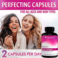 Capsules de collagène marin hydrolysé OEM, types 1 et 3, acide hyaluronique, produit de beauté pour la peau, les cheveux et les ongles