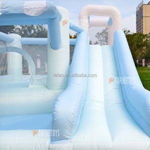 OEM SMOL Combo Castello Gonfiabile a Tema Negozio con Scivolo Asciutto e Bagnato, Castello Gonfiabile con Scivolo d'Acqua per il Divertimento dei Bambini in Giardino - Product Image 5