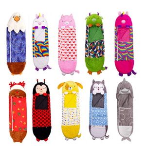 Sac de couchage enfant, oreiller animal, couette pliable anti-coup de pied, <span class=keywords><strong>Happy</strong></span> Napper, dessin animé bébé, hiver, coloré, 100% polyester - Product Image 1