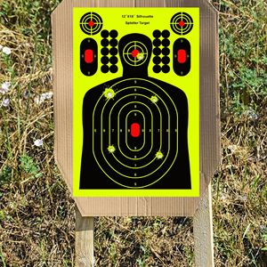 Autocollants cibles humains adhésifs ovales de 12x18 pouces pour la pratique de la chasse et le suivi balistique - Vente en gros - Product Image 6