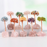 Árbol de Cristal Natural al por Mayor, Pequeño Árbol de Reiki, Feng Shui, Árbol de la Abundancia, Decoración Pulida para Mesa, Regalo de Sanación