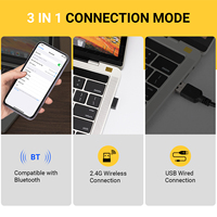 Tera Wireless 1D 2D Código QR Escáner de código de barras Clip trasero Lector de código de barras Modelo 0012