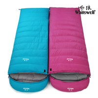 Schlafsack-Zelt-Hersteller liefert ultraleichte Outdoor-Camping-Schlafsäcke im Hüllenstil aus weißem Entendaunen für Erwachsene aus Nylongewebe