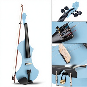 Violín Electrónico Silencioso de Madera Sólida de Arce, Electroacústico, Tono Pequeño, para Adultos Principiantes y Profesionales - Product Image 4