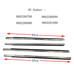 Guarnizione finestrino esterno per auto modanatura porta rivestimento nastro per <span class=keywords><strong>Peugeot</strong></span> 301 striscia di 9802280780 per portiera auto 9802280980 - Product Image 2